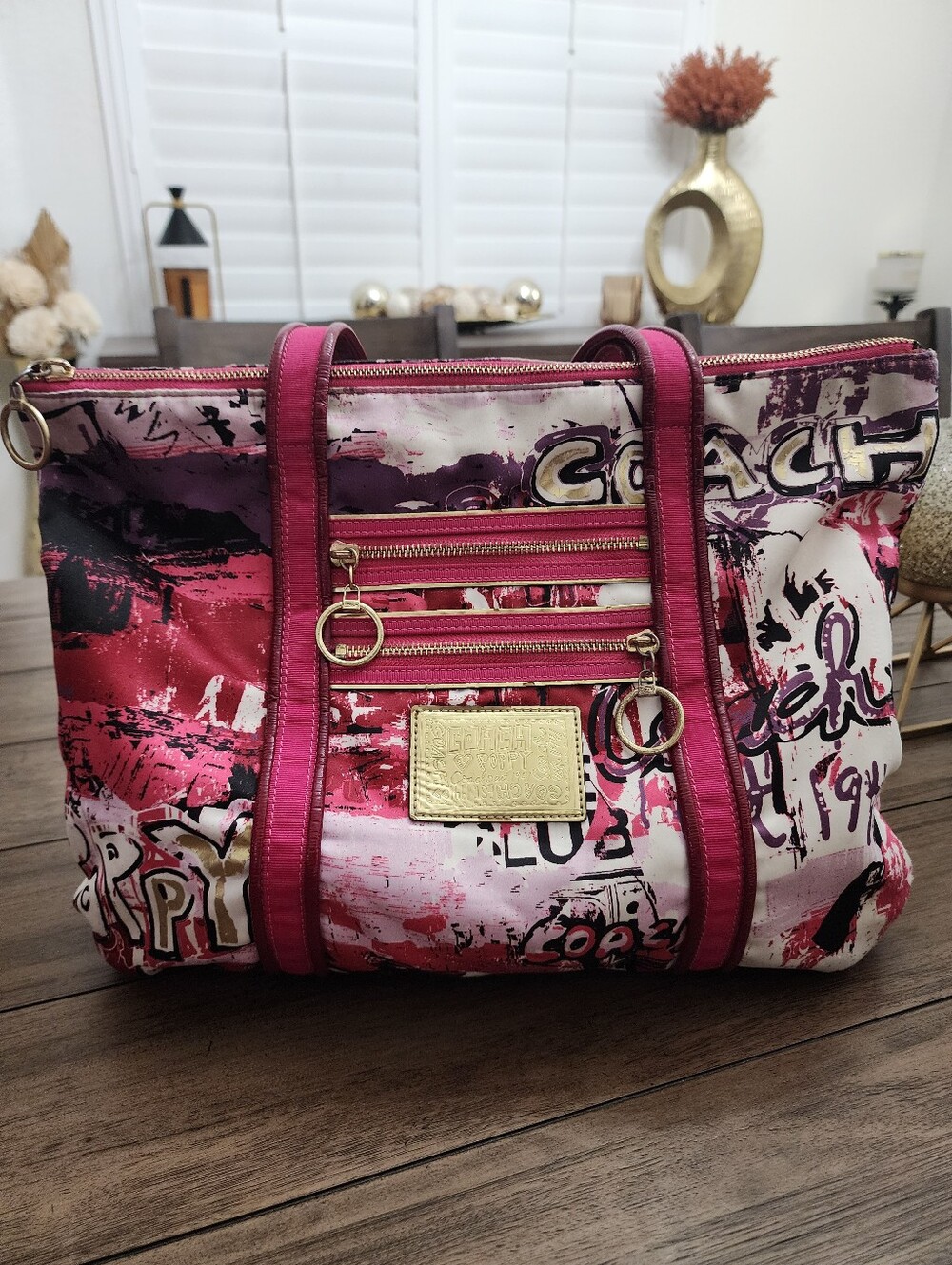 Coach Poppy Women's Pink Tote Bag